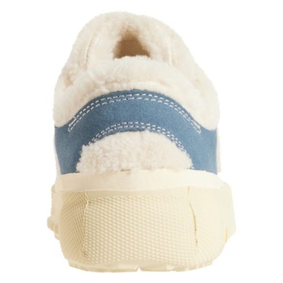 BRANDBLACK Bravo Faux Shearling Sneakers Womens Sz 10 Blue Leather Vibram $180 - Picture 13 of 14